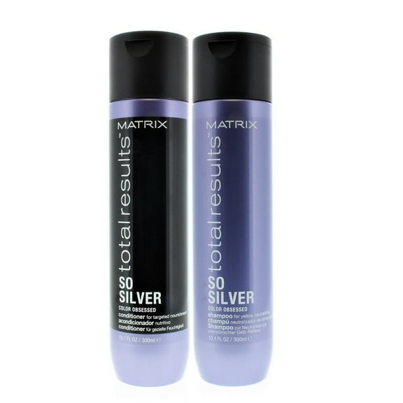 Matrix Total Results So Silver Color Obsessed Shampoo and Conditioner 10.1oz/300ml Set