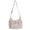 Beige, variant on Women's Minimalist Plaid Nylon Drawstring Large Capacity Messenger Purse Japanese-style Crossbody Shoulder Bag For Daily Commute Travel