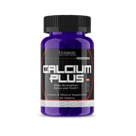 Genesis Nutrition Vitamin Ultimate Nutrition Calcium Plus Vitamin D Supplement with Zinc for Bone Strength, 45 Tablets ()