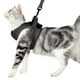 thumbnail image 3 of Greeniant Cuerda de tracción Duradero Profesional A prueba de escape Pequeño gato Cinturón Ligero Correa Elástico Chaleco para mascotas Suministros para gatos Gris L, 3 of 6