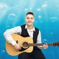 thumbnail image 4 of Bright Sunshine Through Deep Blue Sea Spring Wall Backdrop Background Floral Backdrops 5x7FT, 4 of 5
