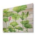 thumbnail image 2 of Designart 'Ancient Pink Lotuses In The Pond VIII' Traditional Print on Natural Pine Wood, 2 of 5