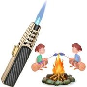 APHDTMF Rechargeable Torch Lighter, Bright Fire Lighter, Windproof Straight Torch Blue Flame Lighter