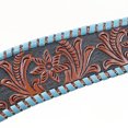 NEW! 5001 - Cob to Full Argentina Cow Leather buck stitched breast collar main image 1