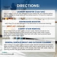 thumbnail image 7 of Naturgenix Sodium Percarbonate Powder 99% Purity - Oxygen Bleach, Hydrogen Peroxide Release Cleaner for Laundry, Dishwasher, Deodorizing & Stain Removal, Multi-Surface Use, Color-Safe (36 lbs), 7 of 7