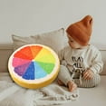 thumbnail image 1 of Coussin Rond en Forme de Tranche de Fruit, Coussin Moelleux Rembourré en Éponge pour la Maison, le Camping et l'Utilisation en Tente, Coussin de Sol Polyvalent pour la Décoration du Salon et de la Chambre, 1 of 3