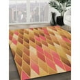 thumbnail image 3 of Ahgly Company Machine Washable Indoor Round Transitional Grapefruit Red Area Rugs, 6' Round, 3 of 7