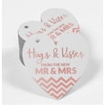 thumbnail image 2 of Inkdotpot Hugs & Kisses From The Wedding Bottle Tag Real Rose Gold Foil Favor Hang Tag 100 Pack, 2 of 6