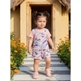 thumbnail image 4 of BemeyourBBs Toddler Baby Girls Summer Clothes Infant Girls 2 Piece Camouflage Outfits Short Sleeve Ribbed T Shirt Tops and Pockets Bib Overalls Camo Suspender Shorts Sets, 4 of 9