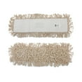 thumbnail image 2 of Boardwalk Cotton Dry Mopping Kit, 24 x 5 Natural Cotton Head, 60" Natural Wood Handle, 2 of 6