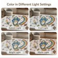 thumbnail image 7 of ODIKA 9'x12' Washable Area Rug Motifs Plane Educational Border Cartoon Galaxy Constellation Rocket Flowing for Master Suite, California King, Under Bed, Non-Shedding, Easy Care, 7 of 7