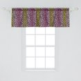 thumbnail image 2 of Ambesonne Ombre Valance Pack of 2, Leopard Skin Pattern Drawing, 54"X18", Soft Pink Charcoal Grey, 2 of 4