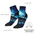 thumbnail image 4 of Goofa Hawaiian Beach Pirate Moon Pattern Non Slip Socks with Grips for Elderly, Crew Socks Yoga Hospital Socks Cushioned Sole Gripper Socks for Men Women, 4 of 5