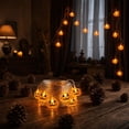 thumbnail image 4 of Pumpkin LED String Lights with Warm White Bulbs, Battery Operated Halloween Garland for Mantel, Porch, Window, Table, Bedroom, Party, Fall Harvest and House Decor, Brown1, 4 of 6
