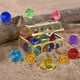 thumbnail image 4 of 13PCS Kids Gemstones Toys Set Crystal Diamonds Jewelry Kit With Golden Treasure Chest Unique Shaped Colorful Glass Gemstones Pool Diving Treasure Hunts, 4 of 6
