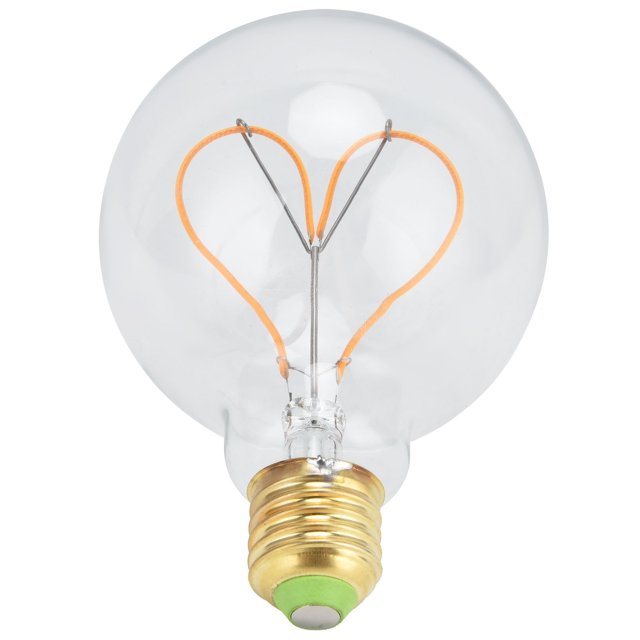 Bombilla, bombilla LED G95 con forma de corazón, luz decorativa de primera línea