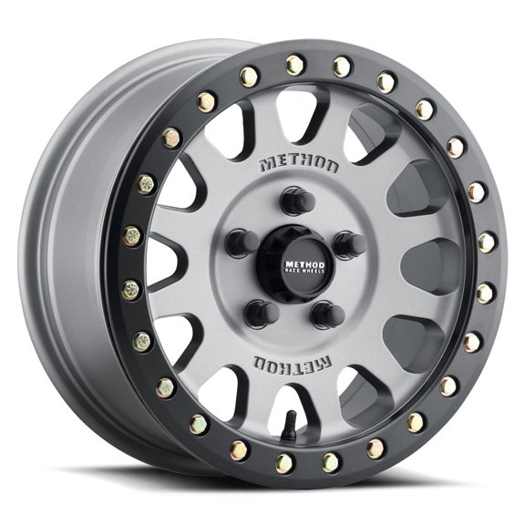 15x7 Method MR401 Titanium - Matte Black Ring UTV BEADLOCK Wheel 5x4.5 (38mm)