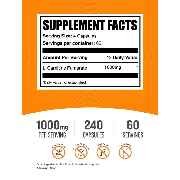 best rated l carnitine Best Naturals Acetyl L-Carnitine 1000 mg 60 Capsules