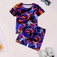 thumbnail image 3 of QEFJNO 3-12Y Kids Boys Pajamas Set 2 PCS Short Sleeve Top and Shorts Pants for Toddler Boys Gamer Pjs Summer, 3 of 9