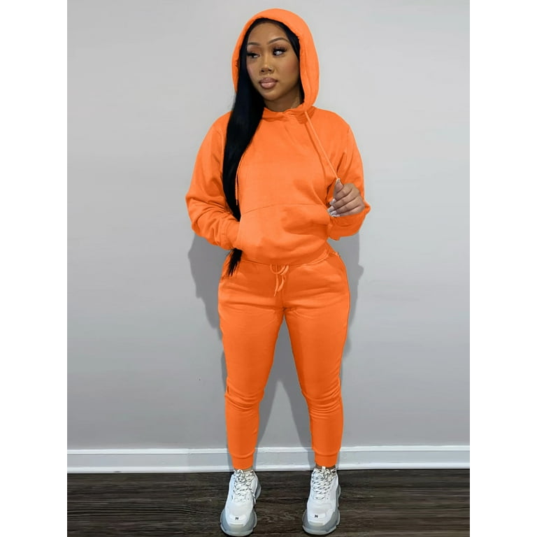 Sweatsuits for Women Set 2 Piece Jogging Outfits Long Sleeve Hoodie  Sweatshirt Sweatpants Tracksuit