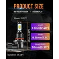 thumbnail image 6 of 9005 9006 H10 LED Fog Light Bulbs or DRL for 2021 Ford Edge Fog Lamps 10000lm 6000K Cool White, Plug and play, 2 pcs, 6 of 10