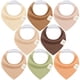 thumbnail image 1 of Pack de 8 baberos tipo bandana de algodón orgánico KeaBabies, suaves y absorbentes, 1 of 9