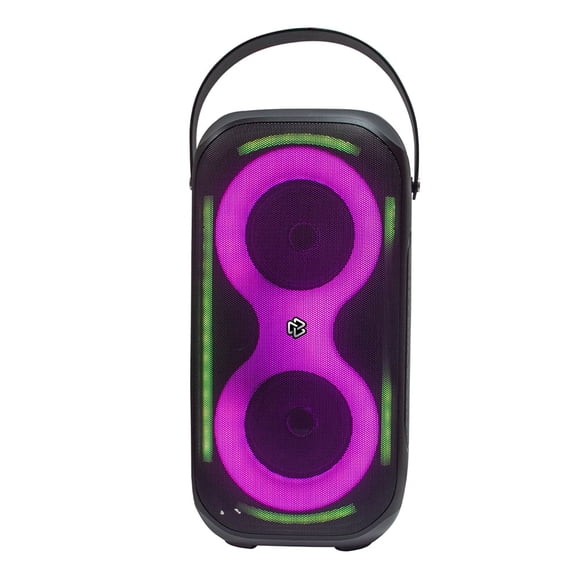 Bocina Inalámbrica  STF G Track Ultra Tower Portátil 5"x2 con luz LED RGB Gris