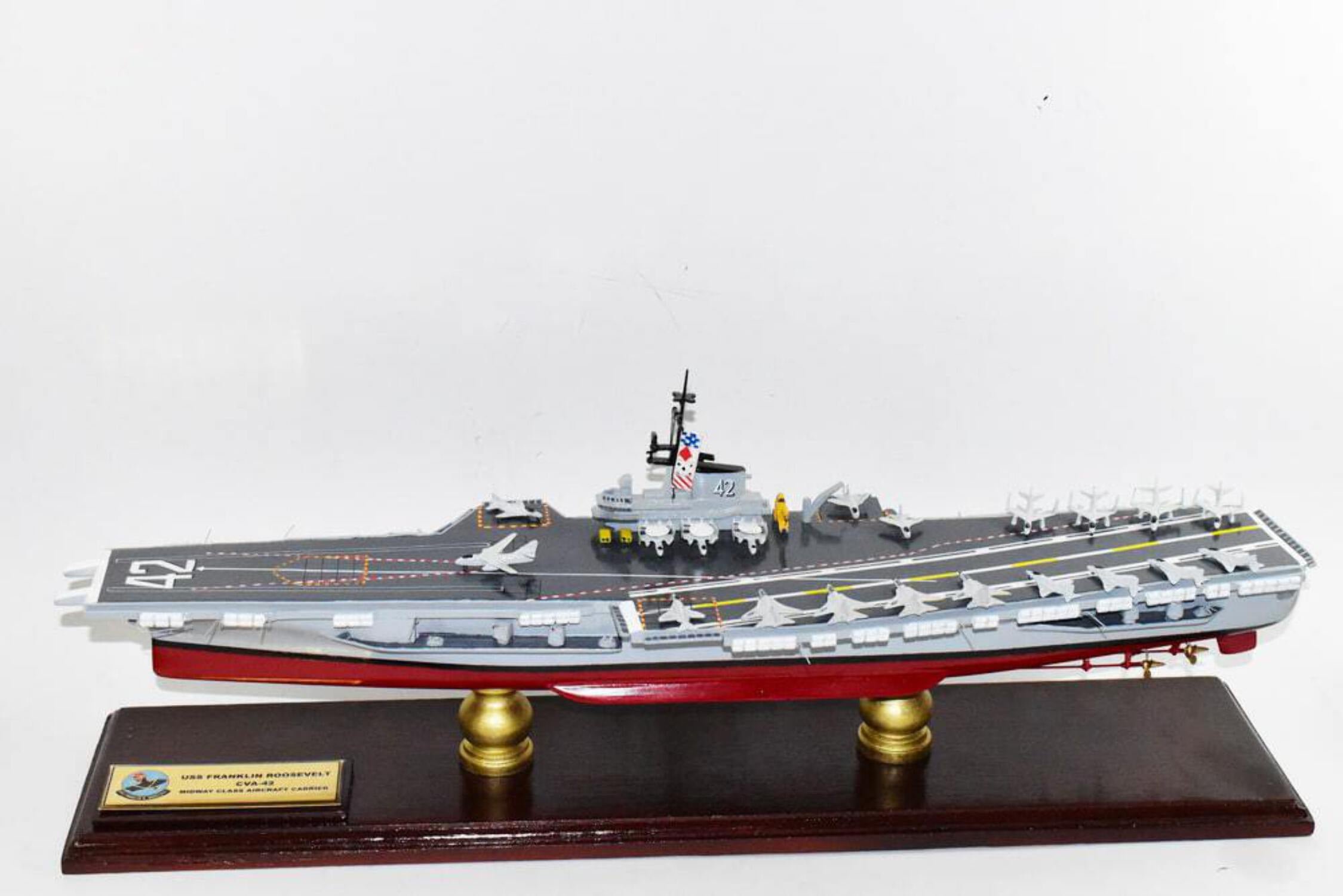 Uss Franklin D. Roosevelt Cva-42 Aircraft Carrier Model,navy,scale 