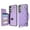 Purple, variant on TECH CIRCLE for Samsung Galaxy S25 Flip Wallet Case with 3 Card Holders Slots, RFID Blocking, Kickstand Function, PU Leather Shell Protective Lightweight Case for 2025 Model Galaxy S25 (6.2"), Black