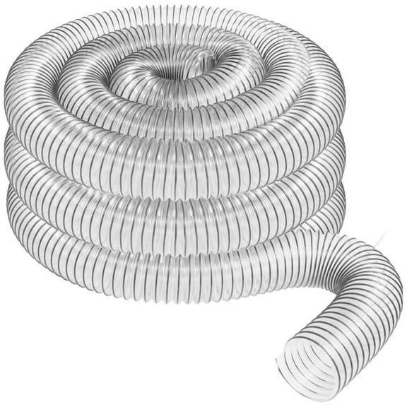 2In OD 50mm Clear PVC Dust Collection Hose for Use with Collectors Ports. Ideal Shop Vacuums