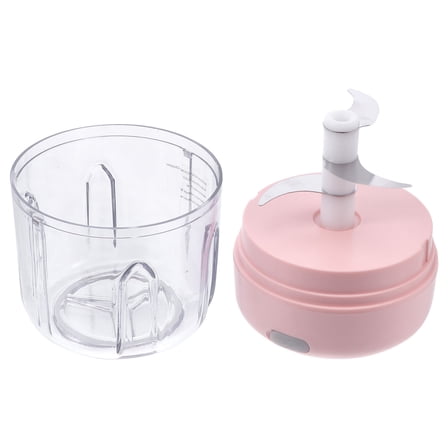 Luxshiny 1 Pc Wireless Design Mini Food Chopper Electric Crushing Garlic Chopper Pink