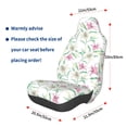 thumbnail image 2 of Lsque Lilies Flowers Pattern Car Seat Covers for Front Seats , Waterproof Seat Covers for Cars, Sporty Front Seat Covers,Car Seat Cover Protector Front Seats, 2 of 5