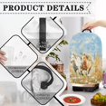 thumbnail image 5 of FKELYI Floral Running Horse Print Blender Dustproof Cover Coffee Maker Dust Cover Anti Fingerprint Stain Resistant Stand Mixer Protector Covers with Handle, 5 of 6