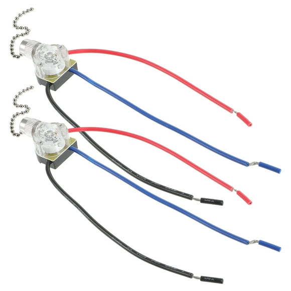 KAKOWELY 2pcs Replacement Pull Chain Switch Ceiling Fan Switch Pull Chain Switch Control,1.46"X0.94"X0.67"