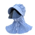 thumbnail image 1 of Opolski Visière Cou Couverture Protection Solaire Coton Dames Mode Chapeau de Soleil pour la Randonnée, 1 of 8