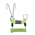 thumbnail image 1 of Gancho de buceo en espiral con resorte Clip de presión de doble extremo de acero inoxidable con hebilla de liberación rápida Accesorios de buceo Verde, 1 of 10