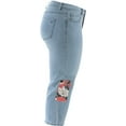 thumbnail image 4 of DG2 Diane Gilman Stretch Embroidered Cropped Jean Women's 654-662, 4 of 4