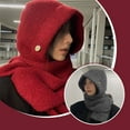 thumbnail image 3 of Wool Balaclava for Skiing and Winter Warmth Adjustable Beanie Scarf and Hood All-in-One Design, 3 of 8