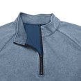 thumbnail image 7 of Trikvn Men's Quarter Zip Pullover Shirts Long Sleeve Mock Neck Slim Fit Athletic Tops Casual Lightweight Activewear Sweaters for Golf Workout Running and Daily Wear, 7 of 7