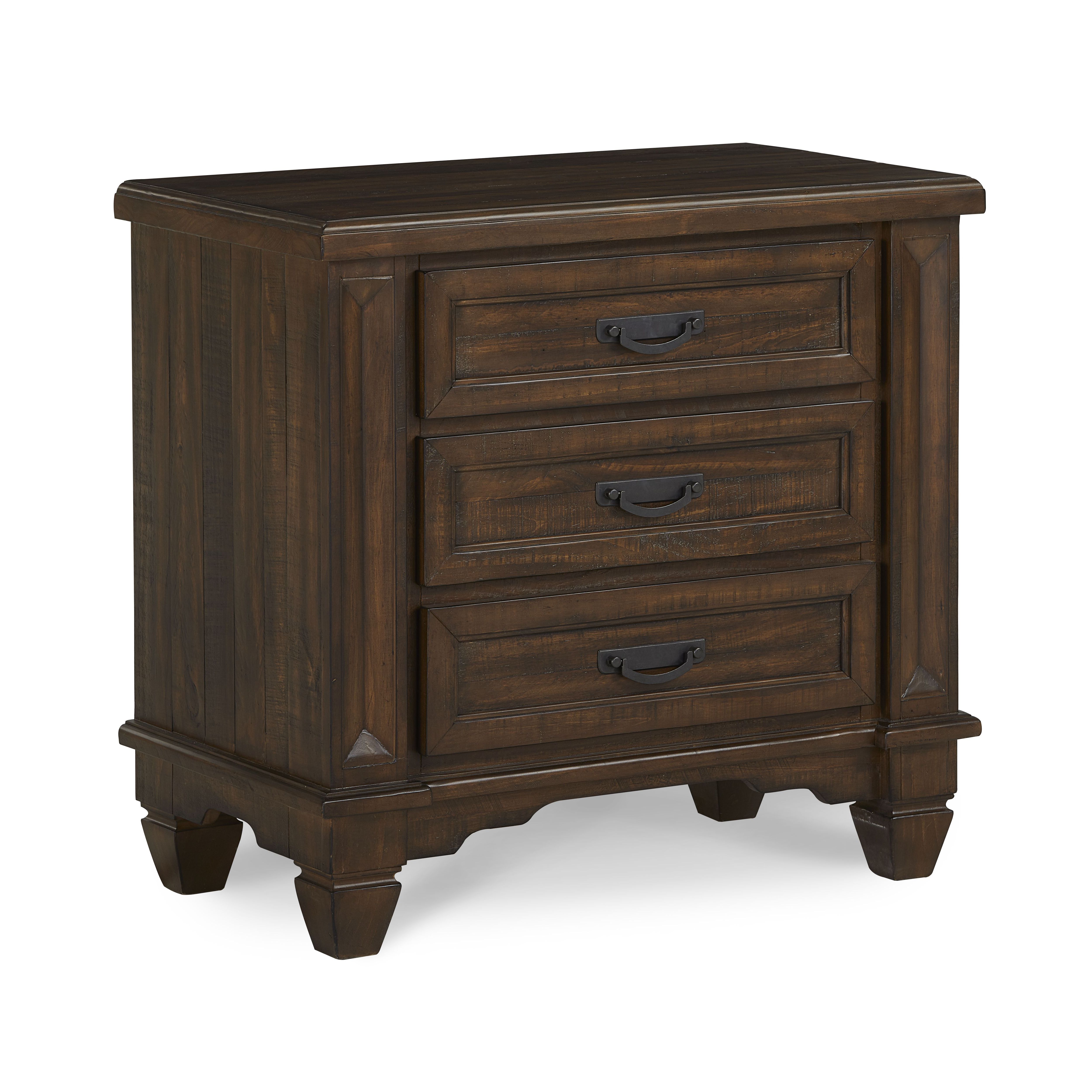 Modus Furniture Colston Solid Wood ThreeDrawer Nightstand, Burlap