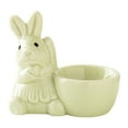 thumbnail image 3 of CoreLiving Easter Egg Cup Egg Holders for Breakfast Brunch Hard and Soft Boiled Egg Stand Holder Green Bunny Tealight Candle Holder for Easter Table Kitchen Decoration, 3 of 9