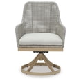 thumbnail image 2 of Signature Design by Ashley Seton Creek Outdoor Swivel Dining Chair (Set of 2), Gray, 2 of 8