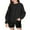 Black, variant on Boys And Girls Hooded Sweatshirt Pullover Casual Long Sleeve Hoodies Cute Oversized Fleece Pocket Sweatshirt Tops