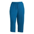 thumbnail image 4 of Terra & Sky Women's Plus Size Knit Capri, 4 of 5