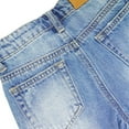 thumbnail image 4 of KIDSCOOL SPACE Baby Girls Boys Jeans Shorts,Ripped Simple Design Cute Summer Denim Pants,Light Blue,12-18 Months, 4 of 5