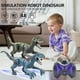 thumbnail image 2 of Juguetes De Dinosaurio Rc De 2,4 Ghz Con 8 Canales De Simulación De Juguete Velociraptor Usb Recargable Caminar Dinosaurio Robot Juguetes Con Led Muyoka Hogar, 2 of 6