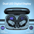 thumbnail image 5 of VEATOOL Wireless Earbuds Bluetooth 6.0 200Hrs Playback Sport IP68 Waterproof ENC Mic Deep Bass for iOS Android, 5 of 8