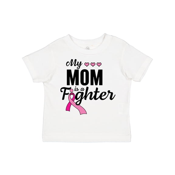 Inktastic Breast Cancer Awareness My Mom is a Fighter Boys or Girls Toddler T-Shirt