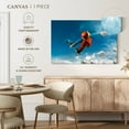 thumbnail image 5 of Elephant Stock Snowboard Grab Wall Art - Horizontal Canvas Wall Art - Living Room Wall Decor - Sports Canvas - Blue And Brown Decor - 45" x 30", 5 of 8