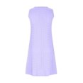 thumbnail image 3 of Women Sleeveless V Neck Eyelet Beach Sun Dress Casual Summer Short Swing Dresses with Pockets Pink XL, 3 of 5